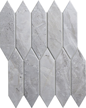 Мозаика Level light матовый серый (31,3см*25,5см*6мм) (18шт/1,436м2), м2