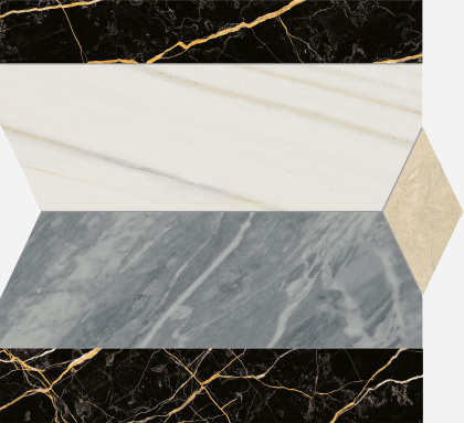 Декор 620120000070 Шарм Экстра Лаза Интарсио Фашиа 59см*59см*10мм (1уп/2шт/)глянцевая, шт