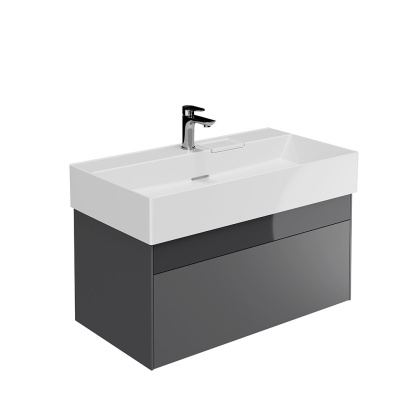 Тумба LOGICA подвесная 2 ящика 90 см, стальной серый LO.90.2\ST Тумба LOGICA подвесная 2 ящика 90 см, стальной серый LO.90.2\ST