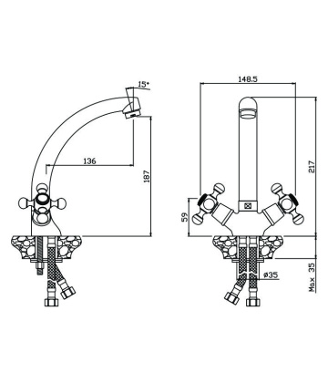 Смеситель РЕЗИНОВЫЕ кранбуксы д/кухни GIRONA, арт.01430GRG Смеситель РЕЗИНОВЫЕ кранбуксы д/кухни GIRONA, арт.01430GRG