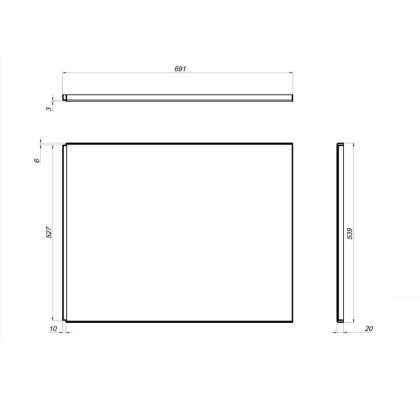 FT85A3RH10 X-Joy, набор: встроеный см-ль д/в/душа с ТМС, верхний душ 220 мм, излив, ручн.душ, хром