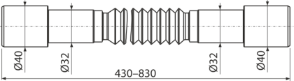 Гибкое соединение 40–32×32–40