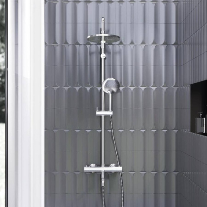 977810000 Jupiter душевая система ванна/ душ, с ТМС смесителем, Хром