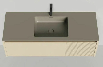 Подвесная тумба Domino 1200, эмаль,  под встраиваемую раковину