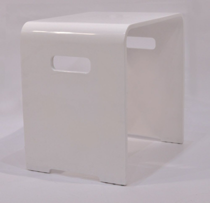 Стульчик для ванны "Nuvo", 29х42х38 см, белый, У74428