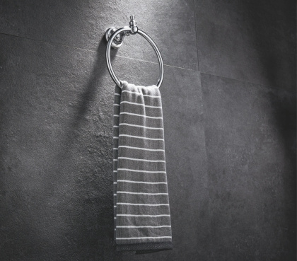 Полотенцедержатель в форме полукольца удлиненный, RG1106 Rose, Хром