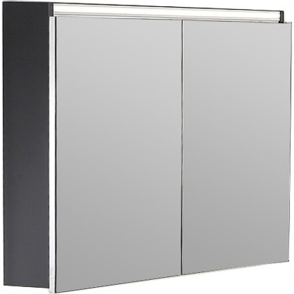 Зеркальный шкаф Vallessi 100 антрацит мат. с подстветкой 546-A matt Boheme