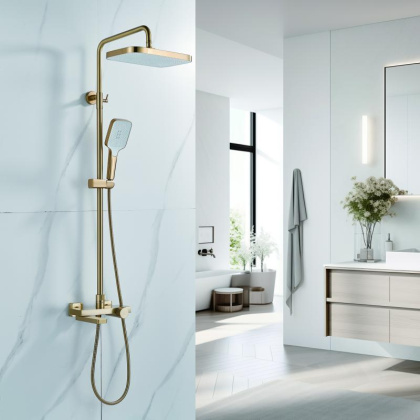 Душевая стойка с термостатом ROSE R18G R1896G