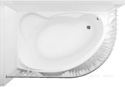Карниз для ванны Aquanet Graciosa полукруглый 150х90 Карниз для ванны Aquanet Graciosa полукруглый 150х90
