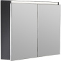 Зеркальный шкаф Vallessi 100 антрацит мат. с подстветкой 546-A matt Boheme