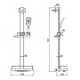 Душевой гарнитур Rose R159, хром Душевой гарнитур Rose R159, хром
