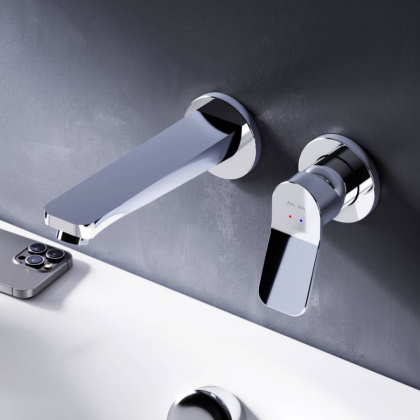 F85A72600 X-Joy, Смеситель д/умывальника, монтируемый в стену, Хром, шт.