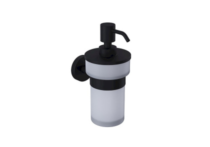 Дозатор жидкого мыла в комплекте с креплением Piave черный мат. 3015-0012-AB, шт