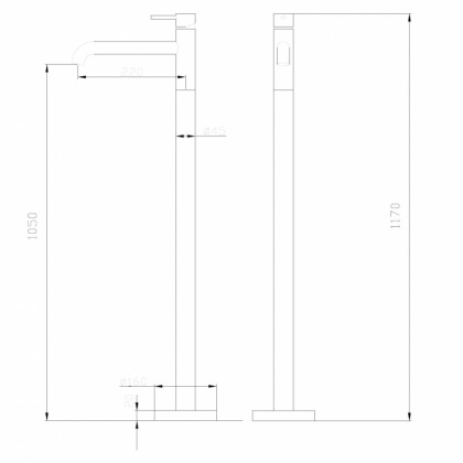 Смеситель для раковины Abber Wasser Kreis AF8140RG розовое золото