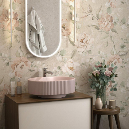 Панно Риккарди 2 бежевый матовый обрезной 80x120x1