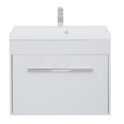 Тумба под раковину Aquanet Августа 75 белый (ручки хром)