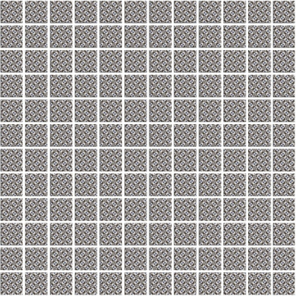 Мозаика 20108 Кастелло серый орнамент 29,8*29,8*3,5 (12шт/1,066м2), м2