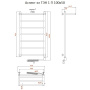 Полотенцесушитель Аспект эл ТЭН 1 П 100*50 (ЛЦ6)