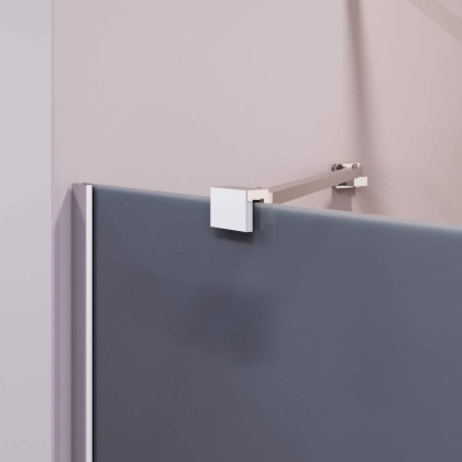 Шторка на ванну 60*150 RGW SC-150 Хром/Тонированное(серое)/6 мм (Easy)