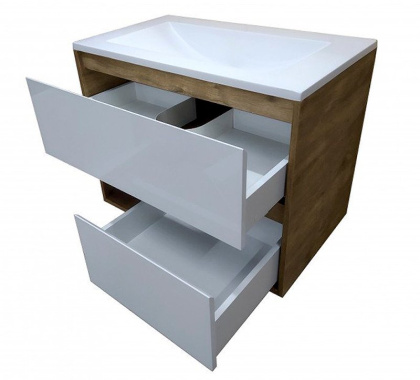 Комплект мебели Monaco Wood 900х480 подвесной 2 ящика (ШхГхВ) 898х476х607 Комплект мебели Monaco Wood 900х480 подвесной 2 ящика (ШхГхВ) 898х476х607