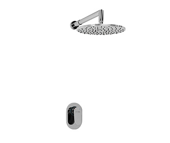 A12030 Встраиваемый комплект для душа с верхней душевой насадкой Wasserkraft