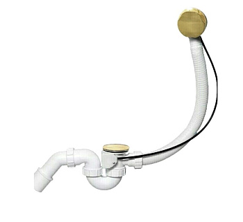 Слив-перелив для ванны АниПласт (бронза)