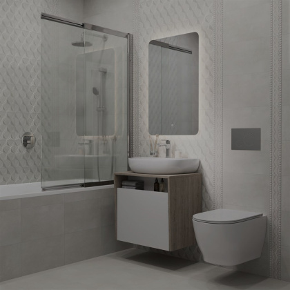 Унитаз BUONGIORNO PRO подвесной, белый глянцевый с сиденьем