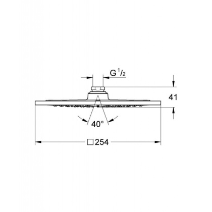 Верхний душ GROHE Rainshower F-series 10", хром (27271000)