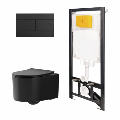 Сет: Инстал.OLI 80 ECO +панель Slim черн., OLI+Унитаз Point Веста, чёрн мат Сет: Инстал.OLI 80 ECO +панель Slim черн., OLI+Унитаз Point Веста, чёрн мат