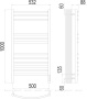 Полотенцесушитель Terminus Классик П12 500х1000 электро Полотенцесушитель Terminus Классик П12 500х1000 электро