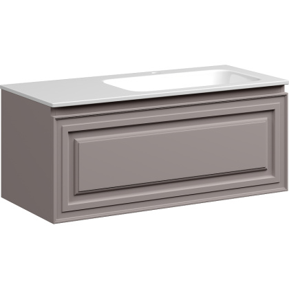 Тумба подвесная SANCOS Very 995х445х406, c одним  ящиком оснащенным доводчиками, правая , Doha Soft , арт.VR100RSM