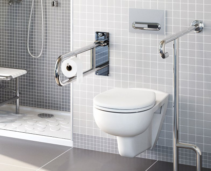 Поручень опорный настенный, подъемный