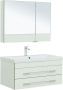 Комплект мебели для ванной Aquanet Верона 90 белый (подвесной 2 ящика)
