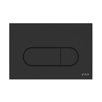 Панель смыва Root Round, матовый черный