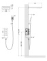 Душевая система Timo Petruma SX-5039/03SM скрытого монтажа с термостатом, черный матовый