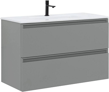 Тумба под раковину Allen Brau Eclipse 100 1.E1003.PGM платина матовый