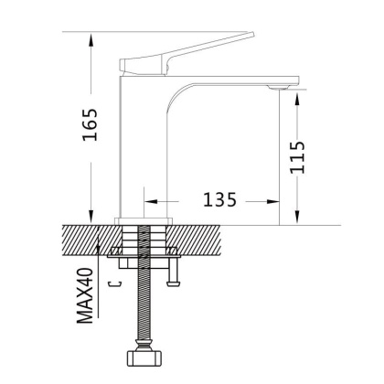 Смеситель для раковины Shevanik S61H S6101H Смеситель для раковины Shevanik S61H S6101H