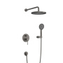 RELAX-DSET-IN Душевой комплект встраиваемый (смеситель встраиваемый, верхний душ, ручной душ со шлангом, штуцер с держателем), сатин RELAX-DSET-IN Душевой комплект встраиваемый (смеситель встраиваемый, верхний душ, ручной душ со шлангом, штуцер с держателем), сатин