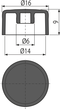 Заглушки болтов для композитных решеток (8 штук)