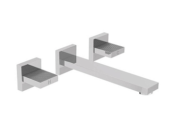 PRIZMA-BLI3-03/24 Смеситель для раковины встраиваемый на три отверстия, исполнение золото