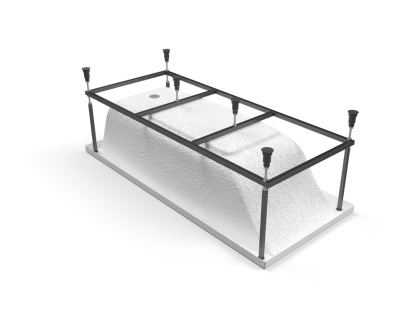 Ванна акриловая прямоугольная Cersanit VIRGO 170x75