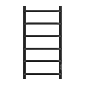 Полотенцесушитель электрический Point Ника PN08848B П6 400x800 диммер справа, черный Полотенцесушитель электрический Point Ника PN08848B П6 400x800 диммер справа, черный