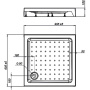 Поддон для душа акриловый VST-3AS-9090, 900*900*150