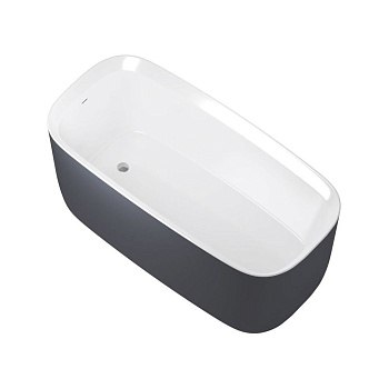 Акриловая ванна Allen Brau Infinity 170x78 2.21003.20/AM белый глянец (панель антрацит), шт