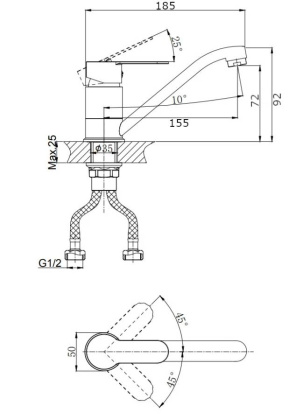 Смеситель для кухни RUSH Tenerife (TE2835-25) Смеситель для кухни RUSH Tenerife (TE2835-25)