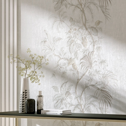 Обои виниловые Оранжерея мотив, белый