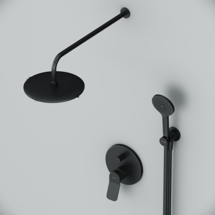 FB85A1RH22 X-Joy, набор: Смеситель д/в/душа, верхний душ 220 мм, держатель д/верхн.душа, душ.набор (ручн