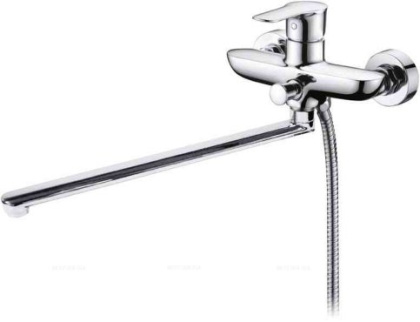 RENO Смеситель для ванны и душа с длинным изливом  REN-VDLM-CRM RENO Смеситель для ванны и душа с длинным изливом  REN-VDLM-CRM