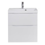 Тумба с раковиной подвесная BelBagno MARINO-H60 60 Bianco Lucido, раковина белая Тумба с раковиной подвесная BelBagno MARINO-H60 60 Bianco Lucido, раковина белая