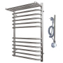 Полотенцесушитель электрический Point Нептун PN09158SPE П11 500x800 с полкой левый/правый, хром Полотенцесушитель электрический Point Нептун PN09158SPE П11 500x800 с полкой левый/правый, хром